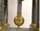 Portico clock regulator columns gray marble Leroy Paris Empire XIXth