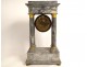 Portico clock regulator columns gray marble Leroy Paris Empire XIXth