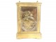 Gilded bronze travel officer&#39;s clock Ch. Oudin Palais Royal Paris 19th century