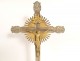 Altar crucifix cross Christ bronze gilded silvered Pascal Lamb 19th century