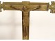 Altar crucifix Christ cross bronze palmettes 18th century