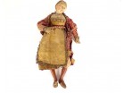 Santon napolitain terre cuite polychrome femme crèche sculpture XVIIIème