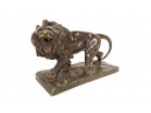 Bronze sculpture Hippolyte Marius Galy roaring lion animal 19th century