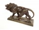 Bronze sculpture Hippolyte Marius Galy roaring lion animal 19th century