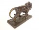 Bronze sculpture Hippolyte Marius Galy roaring lion animal 19th century