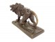 Bronze sculpture Hippolyte Marius Galy roaring lion animal 19th century