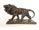 Bronze sculpture Hippolyte Marius Galy roaring lion animal 19th century