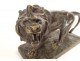 Bronze sculpture Hippolyte Marius Galy roaring lion animal 19th century