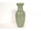 Chinese celadon green porcelain baluster vase China late 19th century