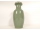 Chinese celadon green porcelain baluster vase China late 19th century