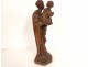 Sculpture statue Virgin and Child Jesus carved boxwood 40cm late 18th century