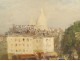 HSP painting Merio Ameglio Place Tertre Montmartre Paris Sacré-Coeur 20th century