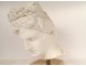 Plaster sculpture head god statue Apollo Belvedere Rome Italy 19th century