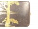 Cigarette case box metal damascened gold silver Japan Komai Mount Fuji 19th century