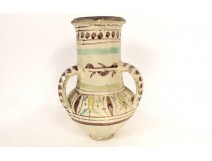 Assili Ajeddou Qolla Qallaline Tunisia Tunis earthenware wedding jug 19th century