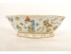 Chinese porcelain bowl, polylobed, vase, jug, butterflies, signed, 19th century