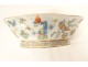 Chinese porcelain bowl, polylobed, vase, jug, butterflies, signed, 19th century