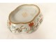 Chinese porcelain bowl, polylobed, vase, jug, butterflies, signed, 19th century