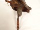 Antique chocolate cutter wood shavings knife Folk Art 18th century