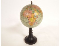 Small terrestrial globe Geographer Maison Forest 17 Rue Buci Paris late 19th century 