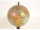 Small terrestrial globe Geographer Maison Forest 17 Rue Buci Paris late 19th century 