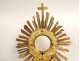 Monstrance monstrance gilded bronze bunches of grapes ears of wheat 19th century