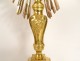 Monstrance monstrance gilded bronze bunches of grapes ears of wheat 19th century