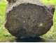 Old granite holy water stoup with ears, Brittany, 13th century