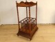 Canterbury mahogany music cabinet, sheet music, magazine rack, serving trolley, 19th century