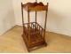 Canterbury mahogany music cabinet, sheet music, magazine rack, serving trolley, 19th century