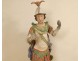 Large religious statue of Saint Florian, soldier, polychrome carved wood, 17th century