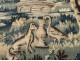 Large Aubusson tapestry landscape greenery fable Fox Stork birds 18th century