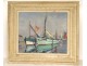 HST marine painting Gaston Leenaerts fishing boats port Concarneau 20th century