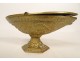 Bronze incense burner shuttle spoon church mass mandorla foliage 19th century