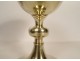 Chalice paten agent vermeil Minerva Henri Nesme cross case PB 409gr 20th century