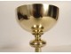 Chalice paten agent vermeil Minerva Henri Nesme cross case PB 409gr 20th century