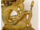 Restoration clock gilded bronze porcelain Sèvres Love swan dolphin 19th century