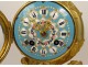 Restoration clock gilded bronze porcelain Sèvres Love swan dolphin 19th century