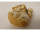 Netsuke Katabori witch swivel head ivory Japan signed Gyokuzan 19th century