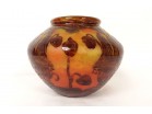 Petit vase boule Le Verre Français Schneider campanules pâte de verre XXème