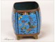 Tidy bronze cloisonne box NAPIII 19th