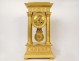  Large portico clock regulator gilded bronze columns 1st Empire 19th century