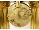  Large portico clock regulator gilded bronze columns 1st Empire 19th century