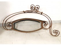 Store sign in wrought iron, antique Art Nouveau 1900, late nineteenth