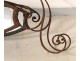 Store sign in wrought iron, antique Art Nouveau 1900, late nineteenth