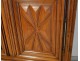 Louis XIII cabinet door, carved walnut and decorated with diamond points, seventeenth