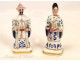 Salts or perfume bottles, porcelain from Paris, Charles X era, nineteenth