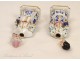 Salts or perfume bottles, porcelain from Paris, Charles X era, nineteenth