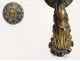 Door knocker bronze gilt decorated with a gooseneck nineteenth