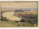 HST landscape representing the Seine, in the countryside of Rosny-sur-Seine, XX